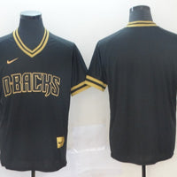 Men's Arizona Diamondbacks Black Alternate Replica Blank Jersey1