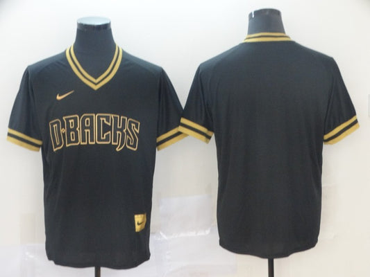 Men's Arizona Diamondbacks Black Alternate Replica Blank Jersey1