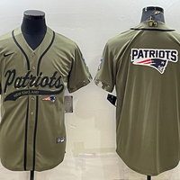 Men's New England Patriots Olive 2022 Salute To Service Limited Jersey1