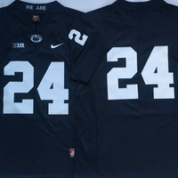 Men's Penn State Nittany Lions NCAA #24 Navy Team Football Jersey