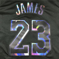 Men's Los Angeles Lakers LeBron James #23 Black Player Jersey1