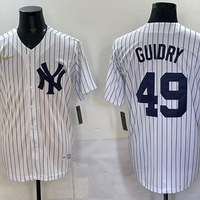 Men's New York Yankees Dominic Guidry #49 White Replica Player Jersey