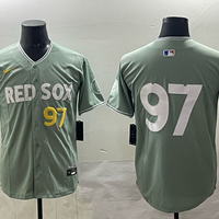 Men's Boston Red Sox Brian Rose #97 Gray 2025 City Connect Limited Retired Player Jersey