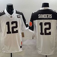 Men's Cleveland Browns Shedeur Sanders #12 White Game Jersey
