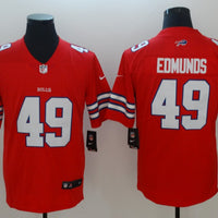 Men's Buffalo Bills Tremaine Edmunds #49 Red Game Player Jersey1