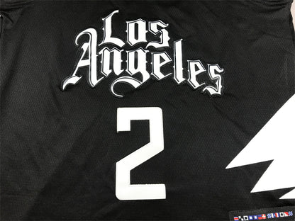 Men's LA Clippers Kawhi Leonard Jordan Brand Black 2022/23 Statement Edition Swingman Jersey1