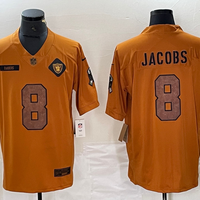 Men's Las Vegas Raiders Josh Jacobs #8 Brown 2023 Salute To Service Limited Jersey1
