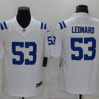 Men's Indianapolis Colts Shaquille Leonard #53 White Game Player Jersey1