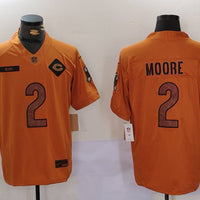 Men's Chicago Bears D.J. Moore #2 Brown 2023 Salute To Service Limited Jersey1