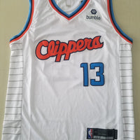 Men's LA Clippers Paul George #13 White Classics Jersey1