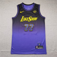 Luka Doncic #77 Los Angeles Lakers Purple 2024/25 City Edition Swingman Player Jersey