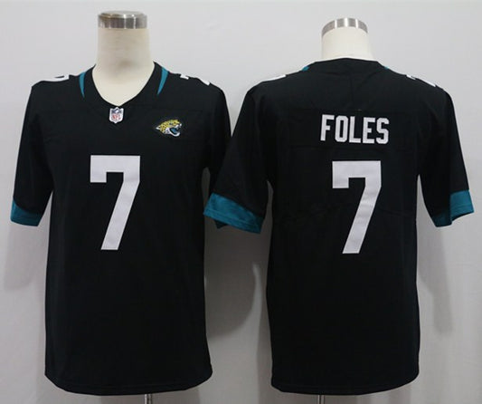 Men's Jacksonville Jaguars Nick Foles #7 Black Game Jersey1
