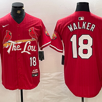 Men's St. Louis Cardinals Jordan Walker #18 Red 2024 City Connect Limited Player Jersey1
