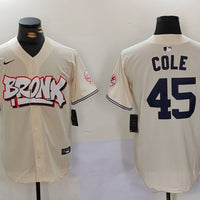 Men's New York Yankees Gerrit Cole #45 Cream Limited Player Jersey1