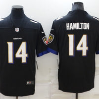 Kyle Hamilton #14 Baltimore Ravens Black Game Jersey - JerseysFreak