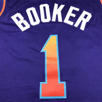 Men's Phoenix Suns Devin Booker #1 Purple 2023/24 Swingman Jersey1 - City Edition