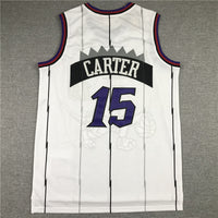 Men's Toronto Raptors Vince Carter Mitchell & Ness White Classics Jersey1