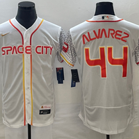Men's Houston Astros Yordan Alvarez #44 White City Connect Replica Player Jersey1