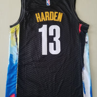 Men's Brooklyn Nets James Harden Black 2020/21 Fashion Jersey1 - City Edition