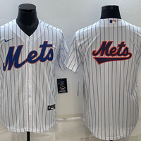 Men's New York Mets1 White Home Replica Team Jersey