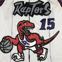 Men's Toronto Raptors Vince Carter Mitchell & Ness White Classics Jersey1