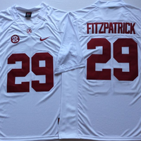 Men's Alabama Crimson Tide Minkah Fitzpatrick #29 White Player Game Jersey