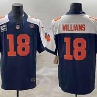 Men's Chicago Bears Caleb Williams #18 Navy Game Player Jersey