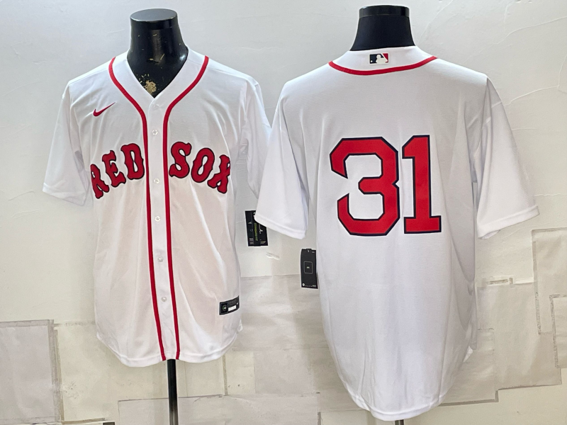 Men's Boston Red Sox Adley Rutschman #31 White Replica Player Jersey