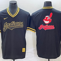 Men's Cleveland Guardians Black Replica Team Jersey1