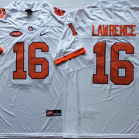 Men's Clemson Tigers Trevor Lawrence #16 White Game Jersey