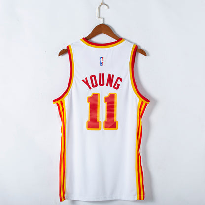 Men's Atlanta Hawks Trae Young #11 White 2020/21 Fast Break Player Jersey1