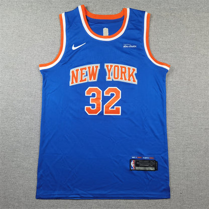 Men's New York Knicks Karl-Anthony Towns #32 Blue Swingman Jersey1 - Icon Edition