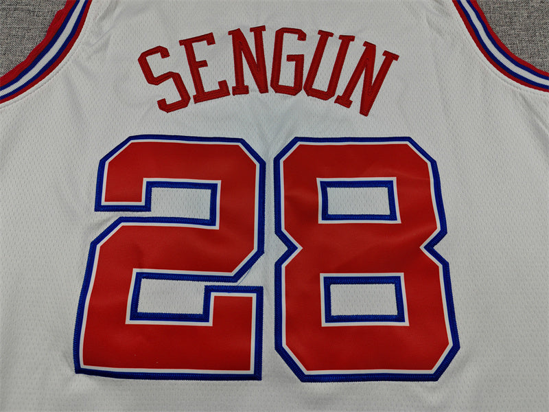 Men's Houston Rockets Alperen Sengun #28 White 2025/26 Swingman Jersey - City Edition