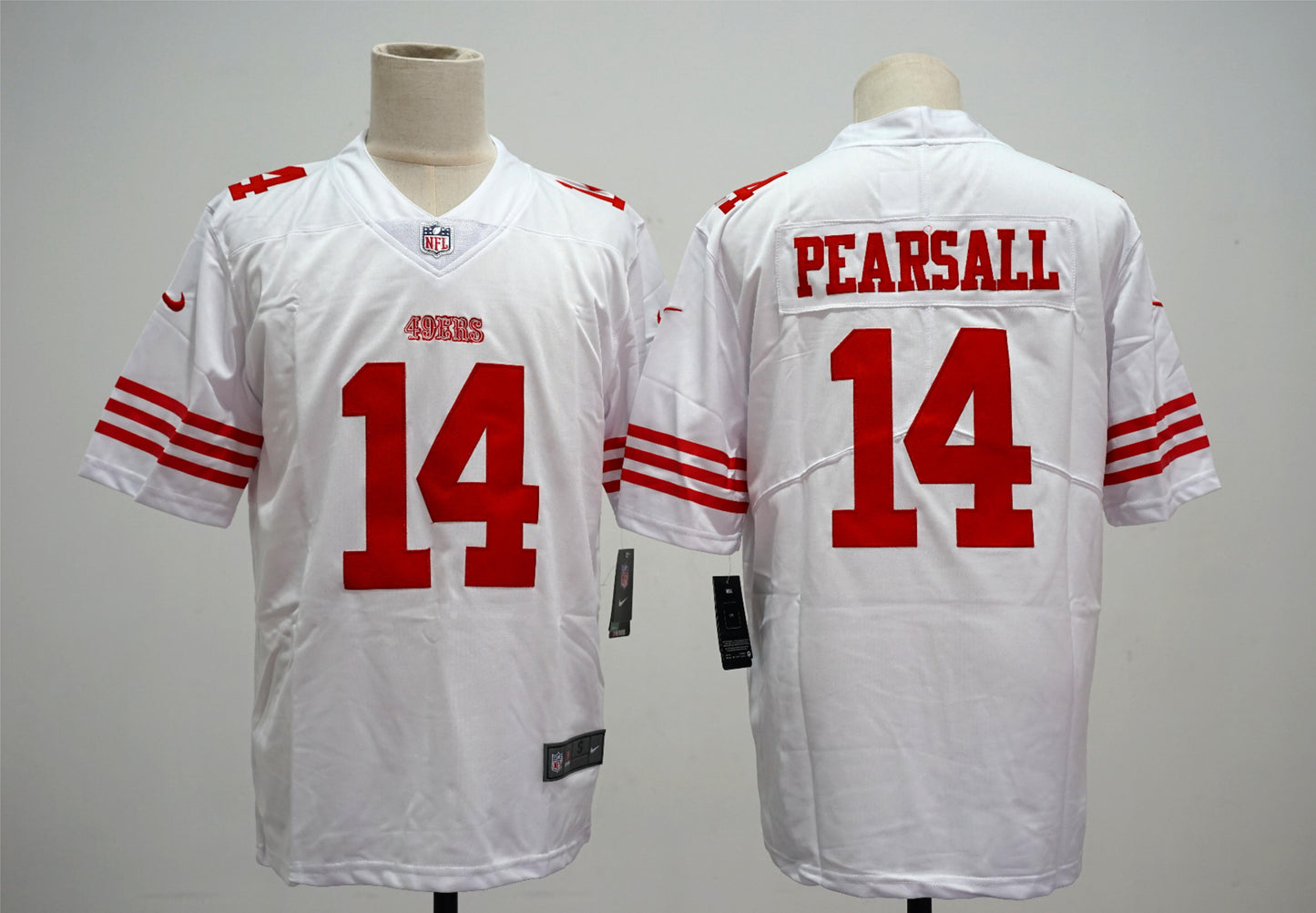Men's San Francisco 49ers Ricky Pearsall #14 White Game Jersey