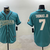 Men's Jacksonville Jaguars Brian Thomas Jr #7 Teal Player Game Jersey1