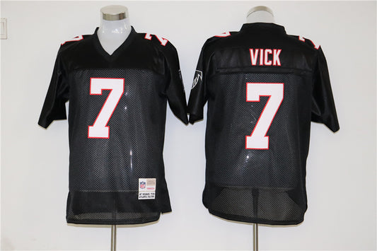 Men's Atlanta Falcons Michael Vick Mitchell & Ness Black Legacy Replica Jersey1