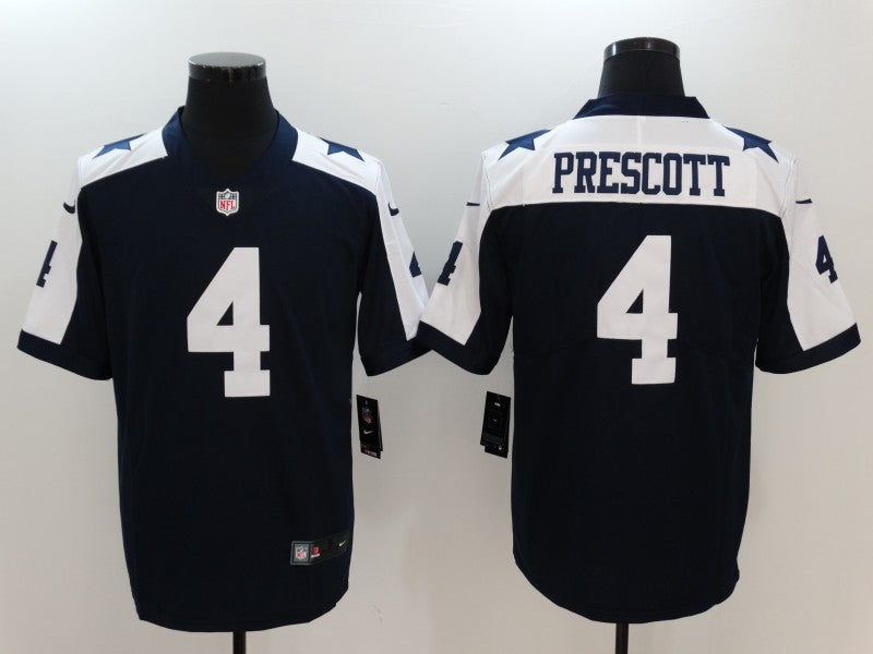 Dak Prescott #4 Dallas Cowboys Navy Game Jersey - JerseysFreak