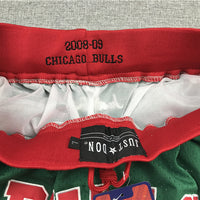 Men's Chicago Bulls Green Basketball Shorts1