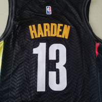 Men's Brooklyn Nets James Harden Black 2020/21 Fashion Jersey1 - City Edition