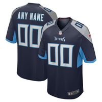 Tennessee Titans Navy Custom Jersey