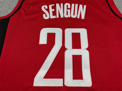 Men's Houston Rockets Alperen Sengun #28 Red Swingman Player Jersey - Icon Edition