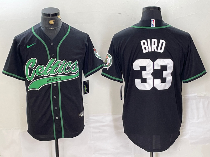 Larry Bird #33 Boston Celtics Black Limited Player Jersey