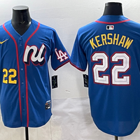 Men's National League Clayton Kershaw #22 Blue 2025 All-Star Edition Limited Player Jersey
