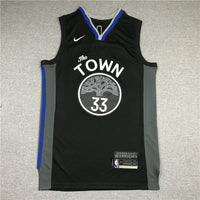 Men's Golden State Warriors James Wiseman #33 Black Swingman Jersey1
