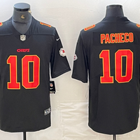 Isiah Pacheco #10 Kansas City Chiefs Black Fashion Game Jersey - JerseysFreak