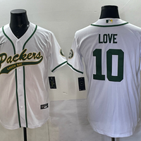 Men's Green Bay Packers Jordan Love #10 White Player Jersey