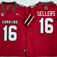 Men's South Carolina Gamecock LaNorris Sellers #16 Red Player Game Jersey