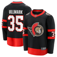 Linus Ullmark #35 Ottawa Senators Black Home Breakaway Player Jersey - JerseysFreak