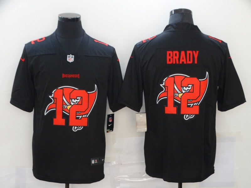 Men's Tampa Bay Buccaneers #12 Tom Brady Black Game Player Jersey1