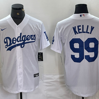 Men's Los Angeles Dodgers Joe Kelly #99 White Replica Player Jersey1